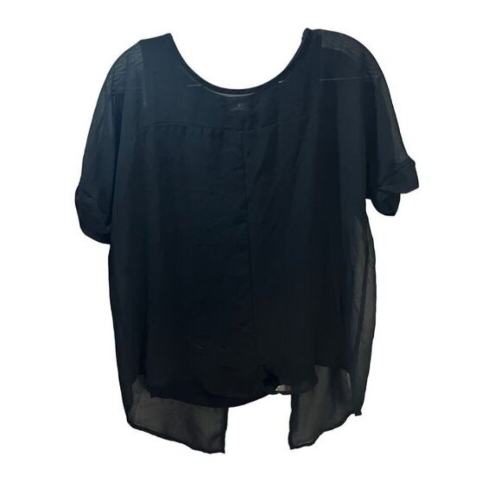 Worthington Layered High-Low Blouse Small‎